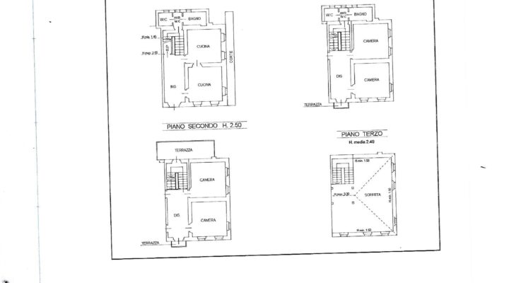 RIF.295-S Casa singola da ristrutturare a Lozzo di Cadore planimetria 1