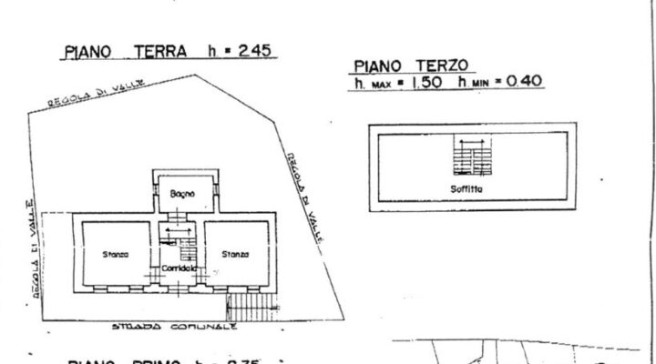RIF.401-S Casa singola, pronta da abitare a Valle di San Pietro planimetria 1
