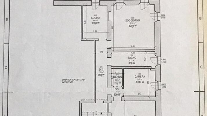 Rif. 546-S Bellissimo appartamento a Lorenzago di Cadore planimetria 1