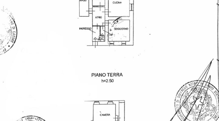 Rif. 656-S Ampio appartamento a Danta di Cadore planimetria 1