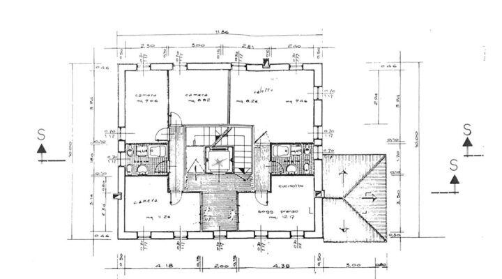 Rif. 713-S ampio appartamento in vendita Vigo di Cadore planimetria 1