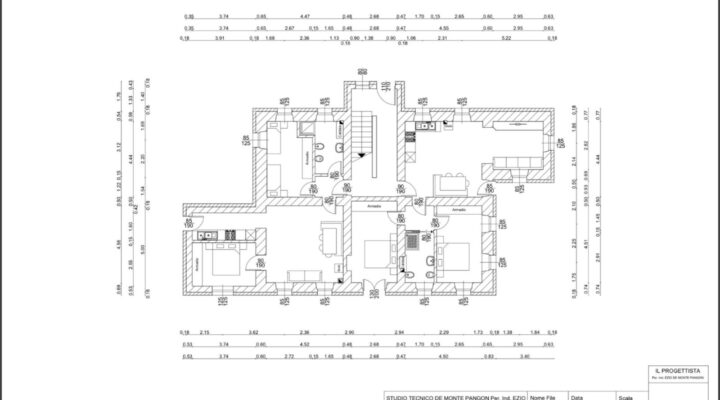 Rif. 731-S a Gera di San Nicolò di Comelico, vendesi appartamenti in costruzione planimetria 1