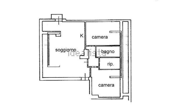 Rif. 733 -S mansarda in affitto stagionale ad Auronzo di Cadore planimetria 1